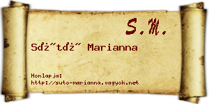 Sütő Marianna névjegykártya